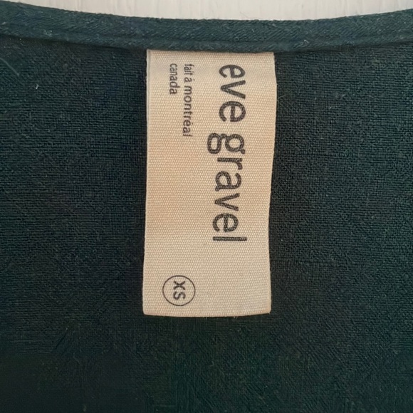 Green jumpsuit Ève gravel - Picture 3 of 3